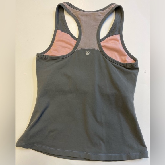lululemon racer back sports-bra tank grey & Pink women's size XS - Picture 1 of 6